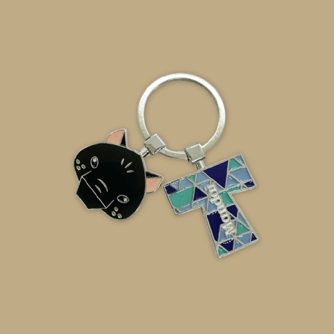 Alphabet Animal Keychain Penguin Bear Cheetah Dog Fennic Fox Giraffe Hipo Ibex Jaguar Charm MANDAI WILDLIFE RESERVE