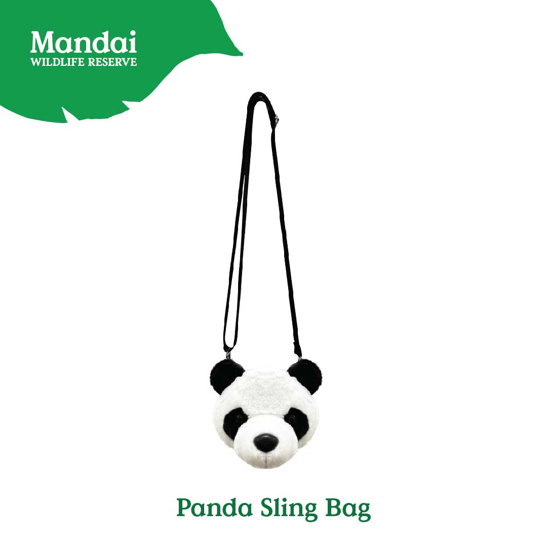 Panda Zip Pouch Headband Slingbag Backpack School Bag Cute Lovely Animal Stuffed Toy Best Seller MANDAI WILDLIFE RESERVE