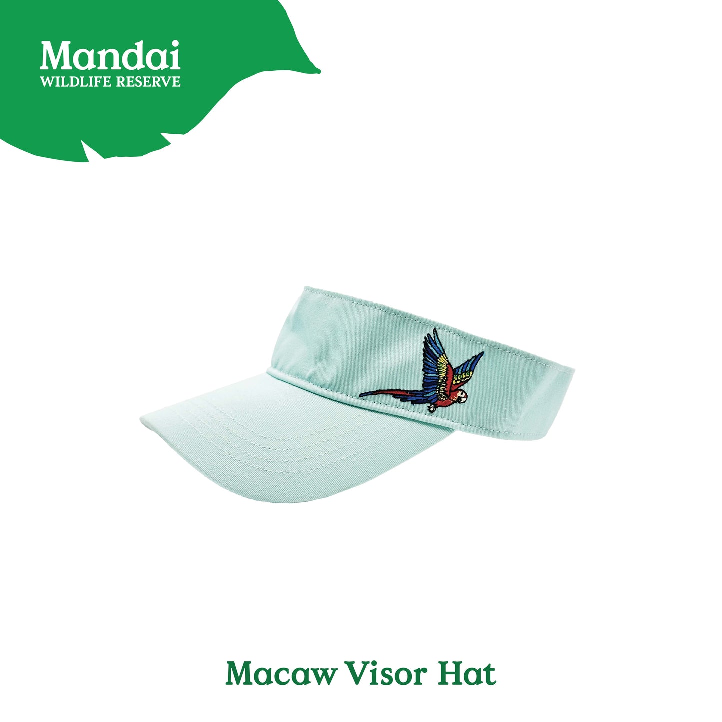 Colorful Unisex Hat Cap Visor Macaw Flamingo Flying with Colors Bird Paradise MANDAI WILDLIFE RESERVE