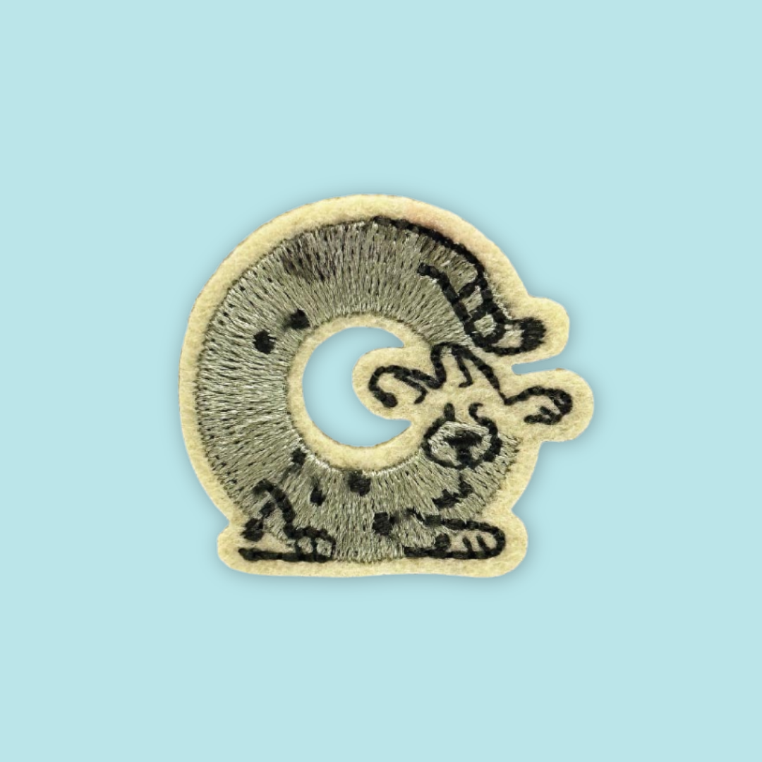 26 Alphabet Animal Embross Iron on Patches Penguin Bear Cheetah - MANDAI WILDLIFE RESERVE