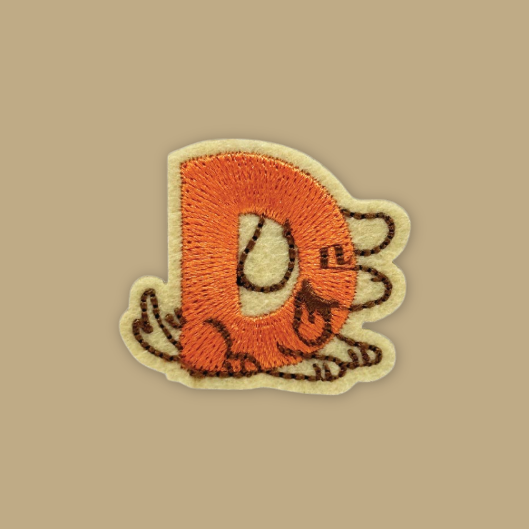 26 Alphabet Animal Embross Iron on Patches Penguin Bear Cheetah - MANDAI WILDLIFE RESERVE
