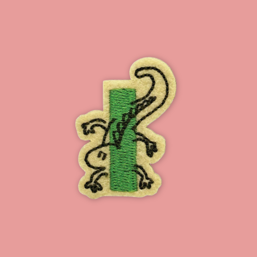 26 Alphabet Animal Embross Iron on Patches Penguin Bear Cheetah - MANDAI WILDLIFE RESERVE