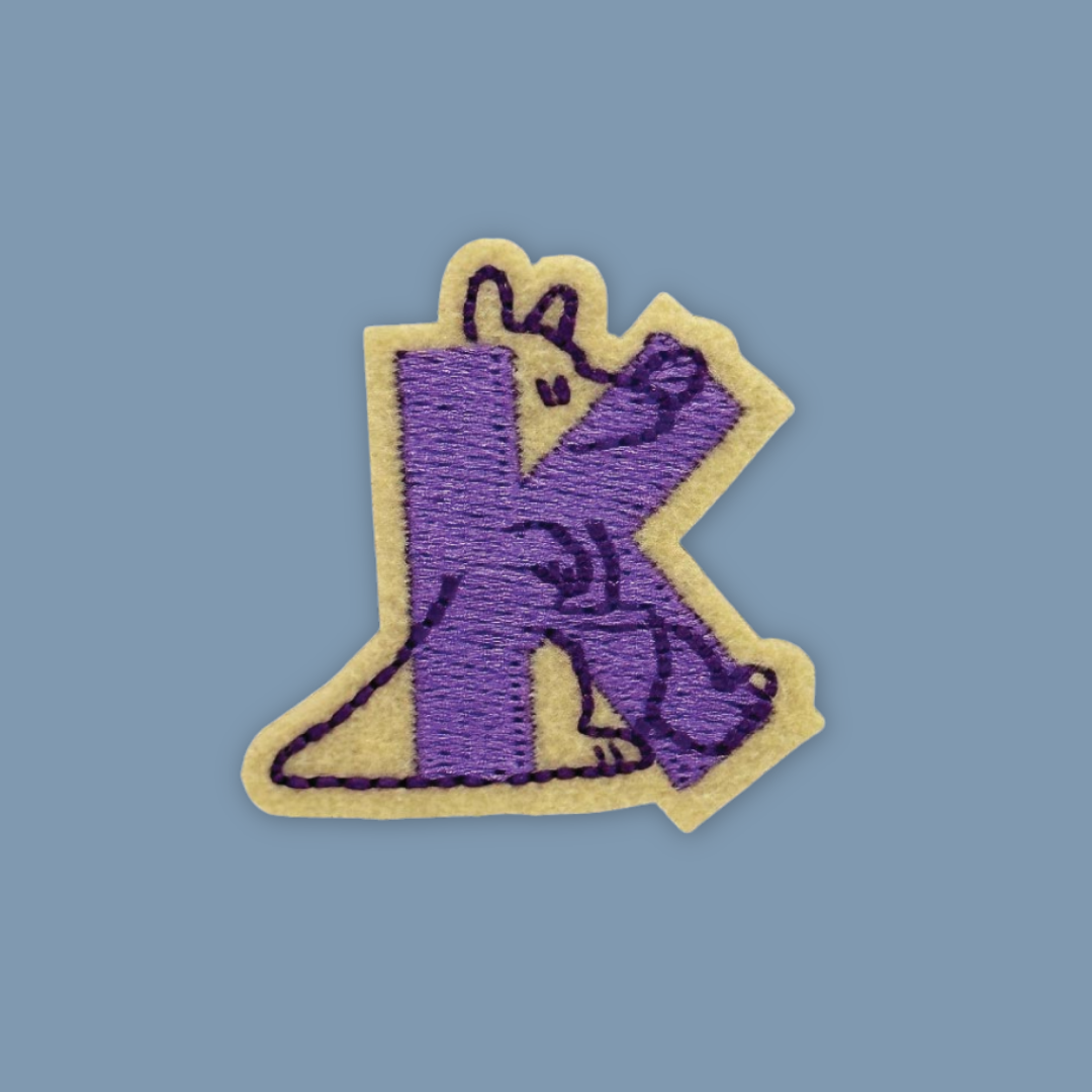 26 Alphabet Animal Embross Iron on Patches Penguin Bear Cheetah - MANDAI WILDLIFE RESERVE