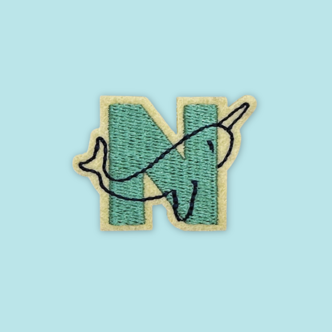 26 Alphabet Animal Embross Iron on Patches Penguin Bear Cheetah - MANDAI WILDLIFE RESERVE