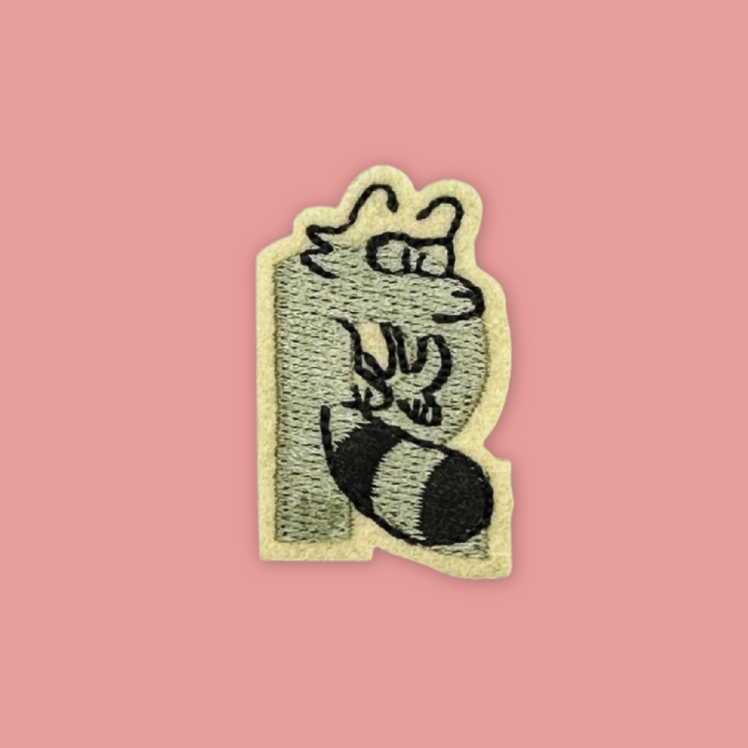 26 Alphabet Animal Embross Iron on Patches Penguin Bear Cheetah - MANDAI WILDLIFE RESERVE