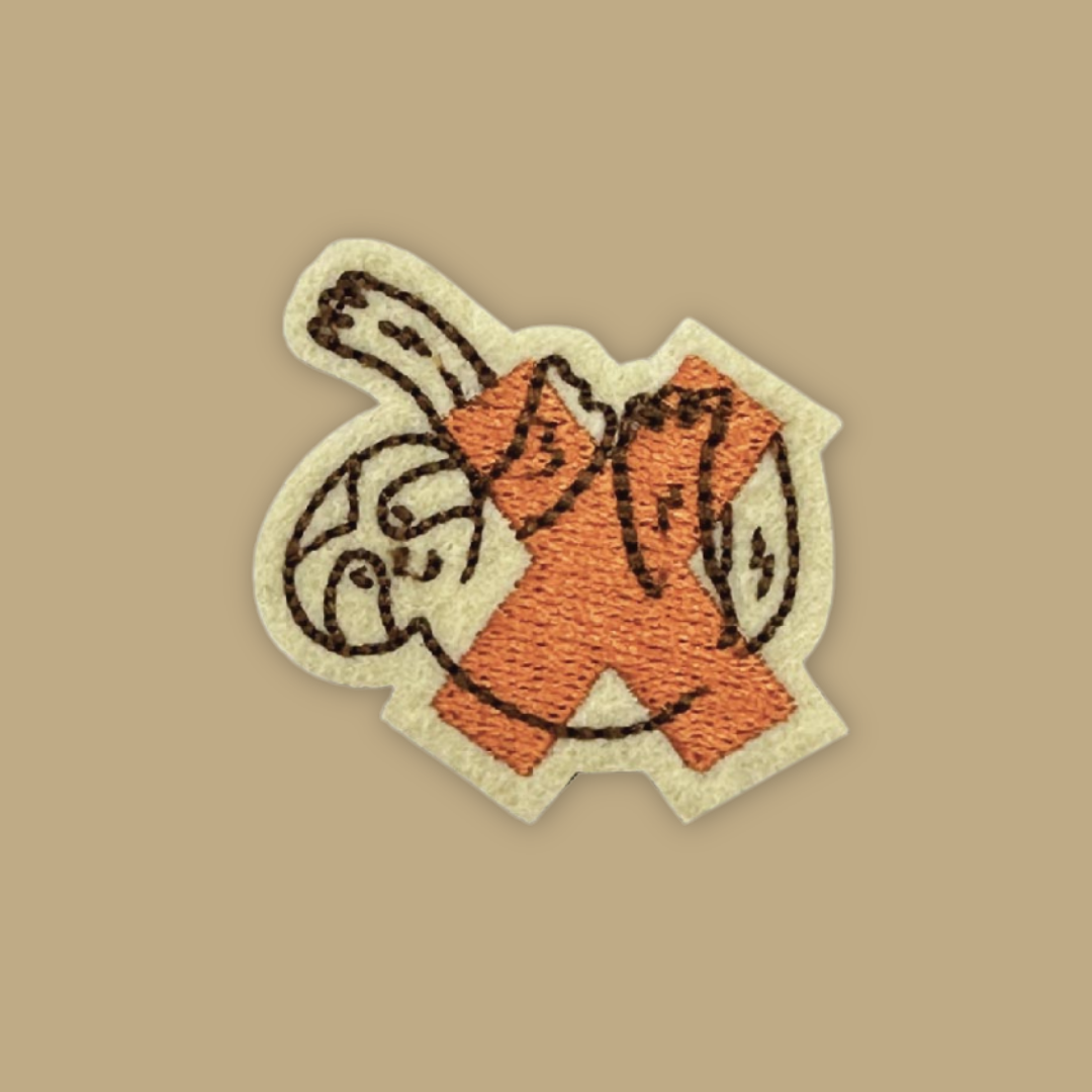 26 Alphabet Animal Embross Iron on Patches Penguin Bear Cheetah - MANDAI WILDLIFE RESERVE