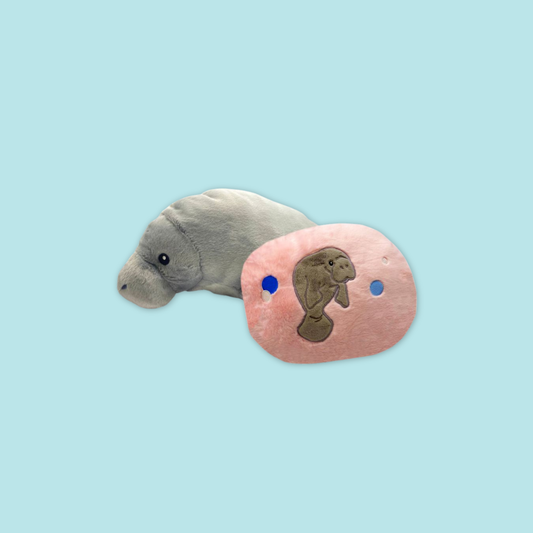 Manatee Reversible Plush Pillow