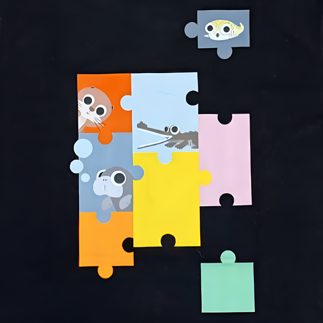Panda and Friends Adult Panda Friend Puzzle Tshirt - MANDAI WILDIFE RESERVE