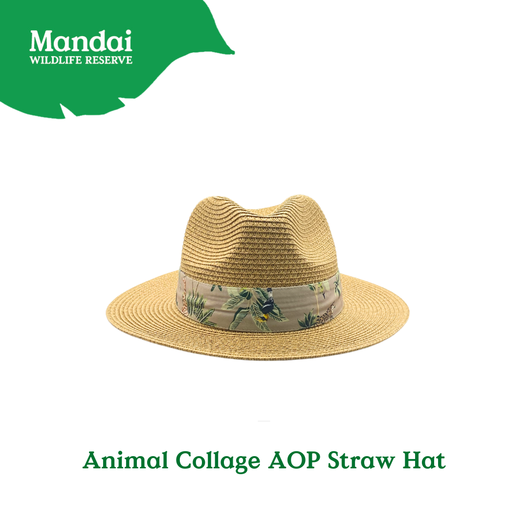 Wildlife Sanctuary II Collection Straw Hat Wrap Bag Lunch Box at MANDAI WILDLIFE RESERVE