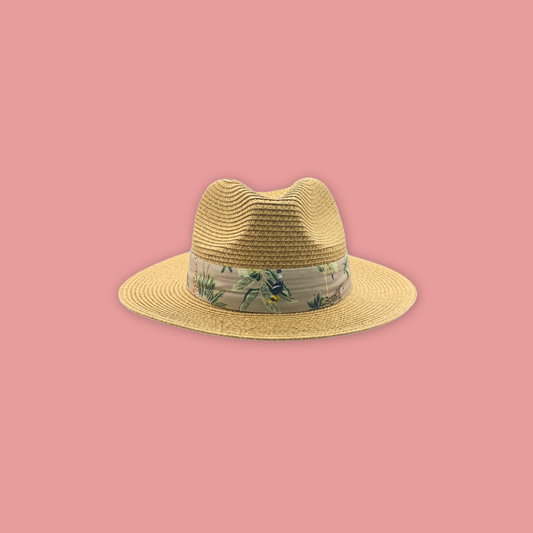 Animal Collage All-Over Print Straw Hat