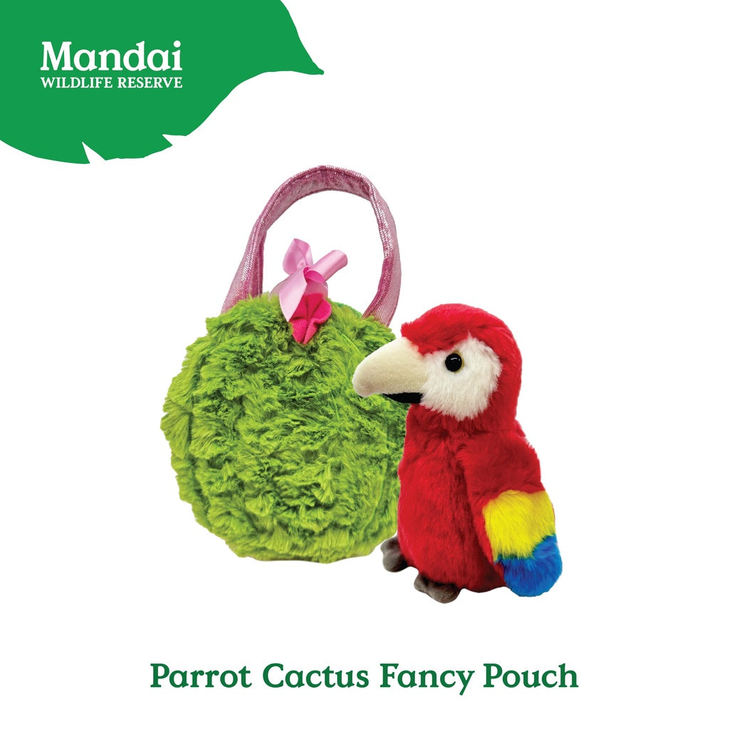 2-Piece Peacock Flamingo Parrot Toucan Penguin Fancy Pouch Cute Lovely Removable Animal Stuffed Toy Best Seller MANDAI WILDLIFE RESERVE