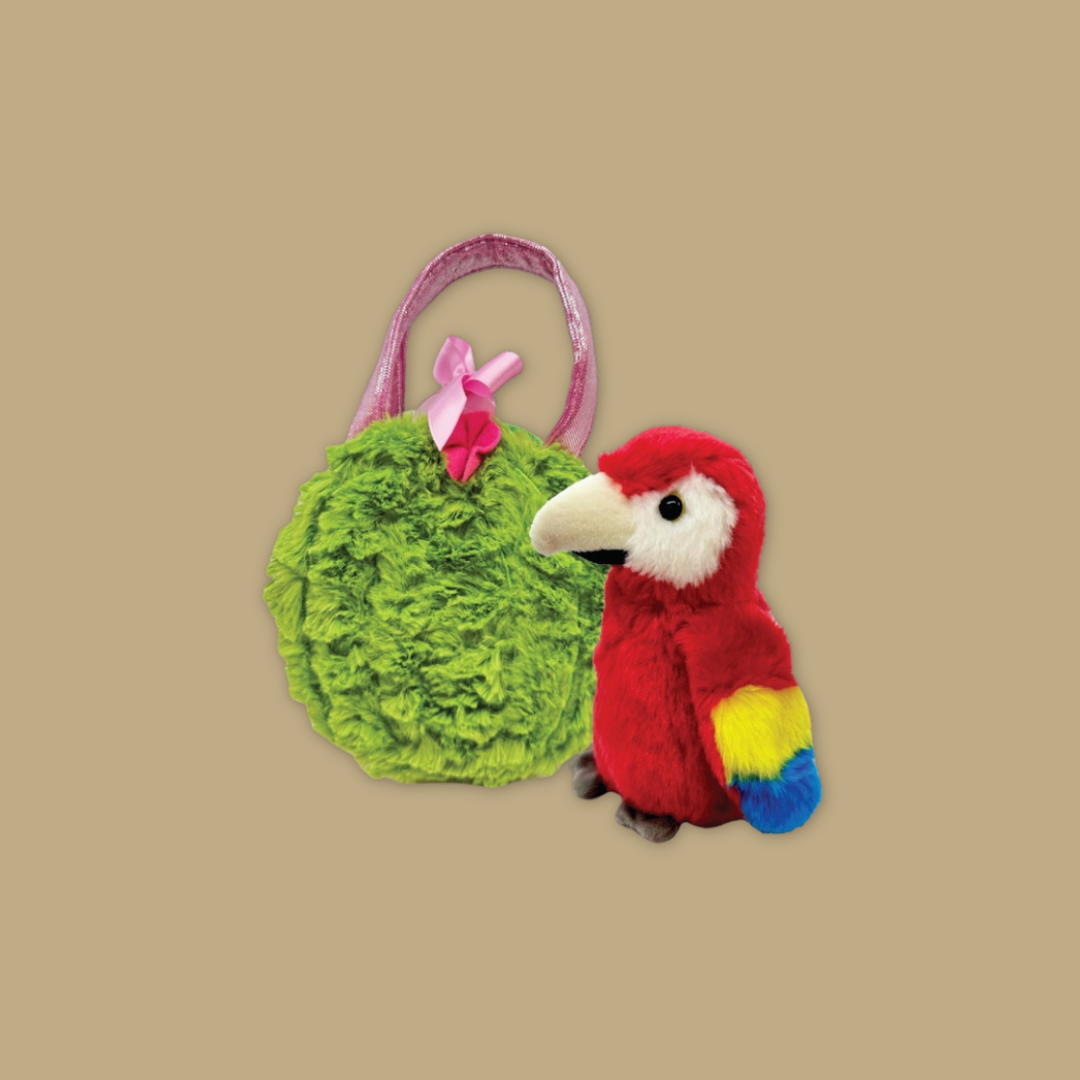 2-Piece Peacock Flamingo Parrot Toucan Penguin Fancy Pouch - MANDAI WILDLIFE RESERVE