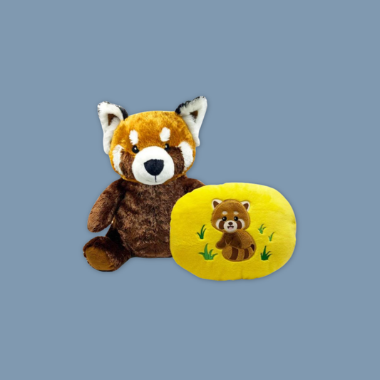 Red Panda Reversible Plush Pillow