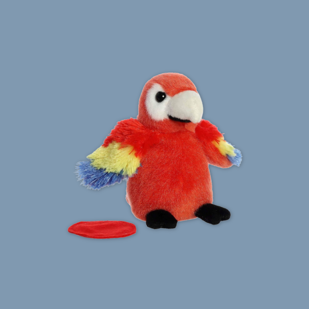 Tiger, Giraffe, Elephant, Flamingo, Macaw, Monkey Shoulder Magnet Plush: for all ages from MANDAI WILDLIFE RESERVE