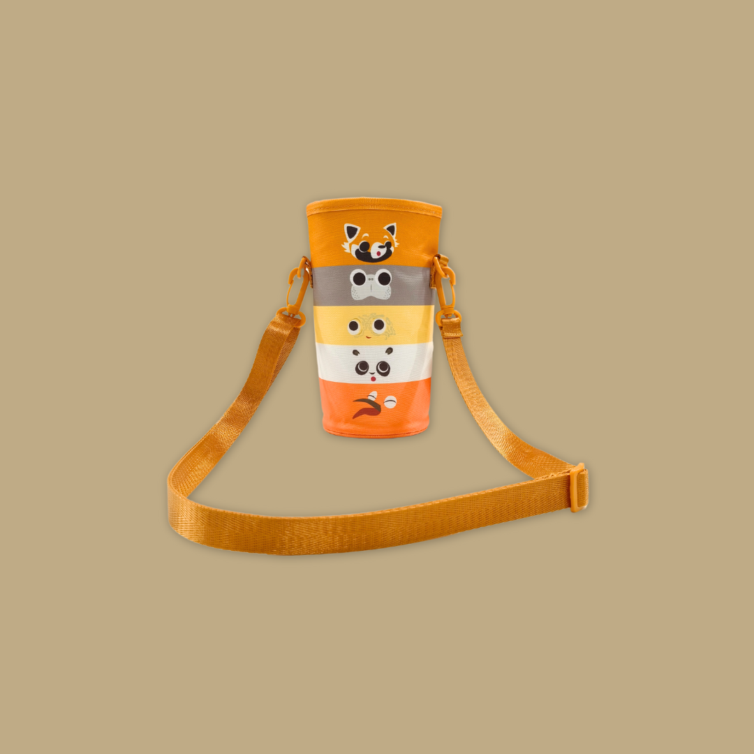 Panda & Friends Insulated Bottle and Holder MANDAI WILDLIFE RESERVE