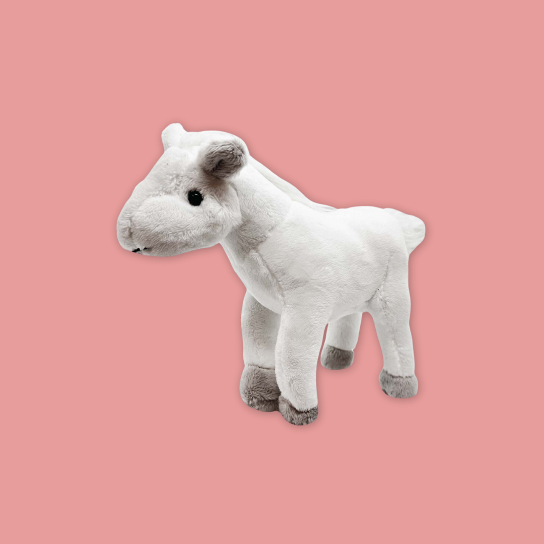 Horse White Horse Fawn Beanie Plush Toy MANDAI WILDLIFE RESERVE
