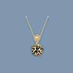 Pearly Lustre Animal Print Necklace With Pendant
