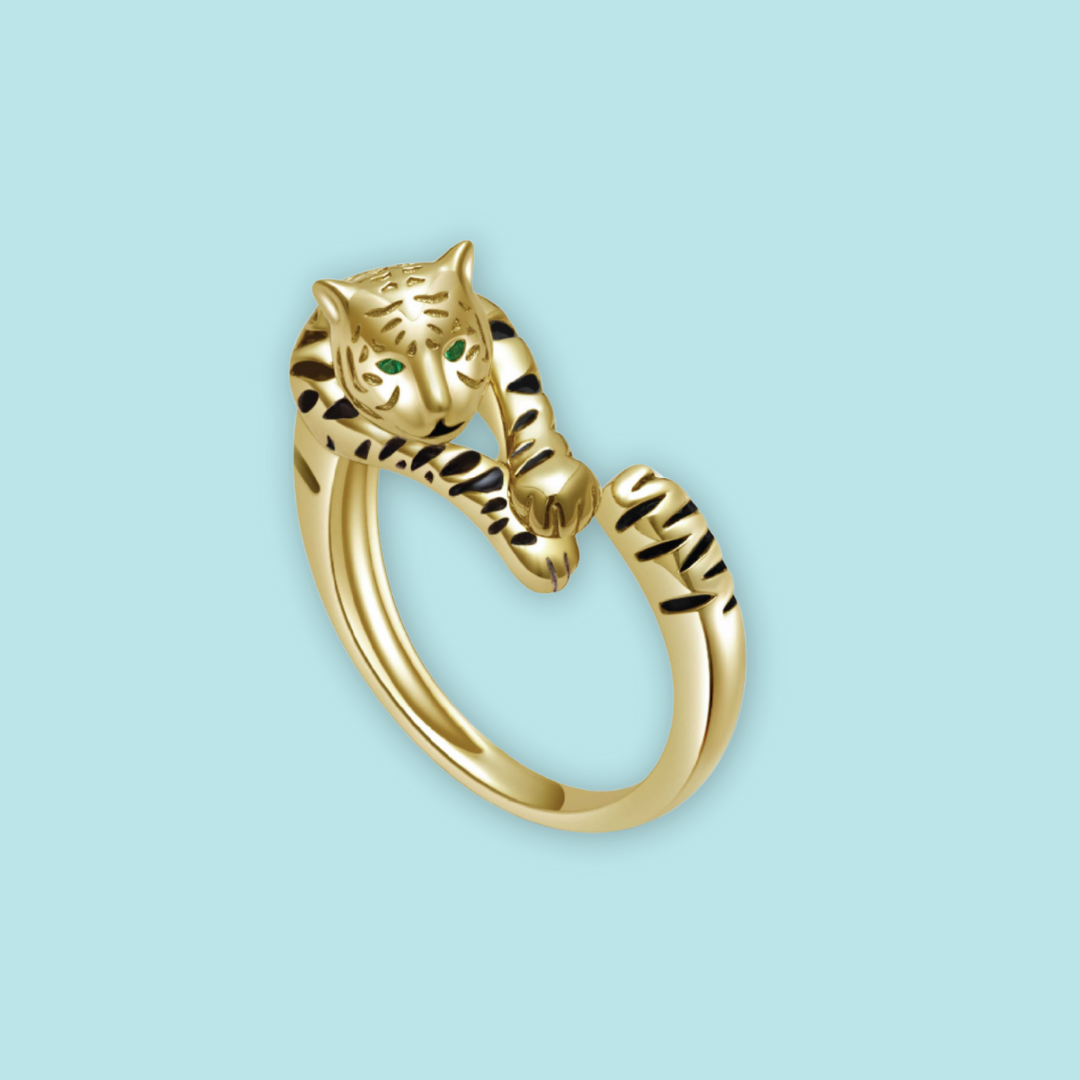 Pearly Lustre Malayan Tiger Earrings Ring Singapore Fashion Council - MANDAI WILDLIFE RESERVE