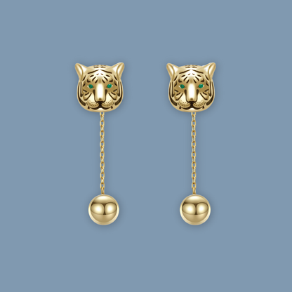 Pearly Lustre Malayan Tiger Earrings Ring Singapore Fashion Council - MANDAI WILDLIFE RESERVE