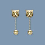 Tiger Baroque Earring 18157426