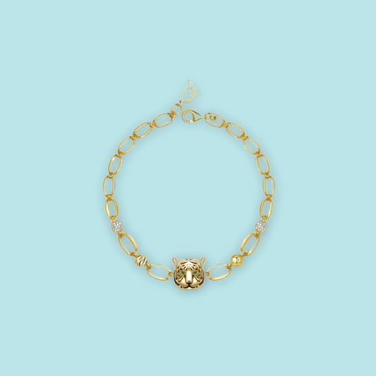 Pearly Lustre Malayan Tiger Bracelet