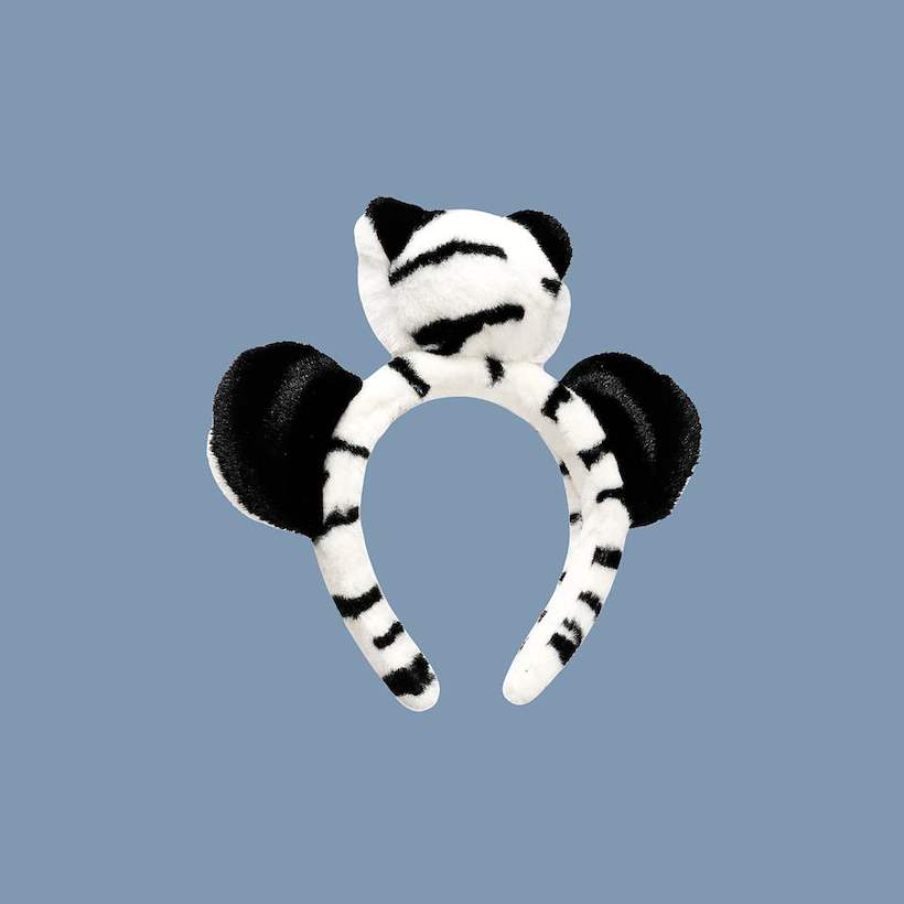 White Tiger Head Headband