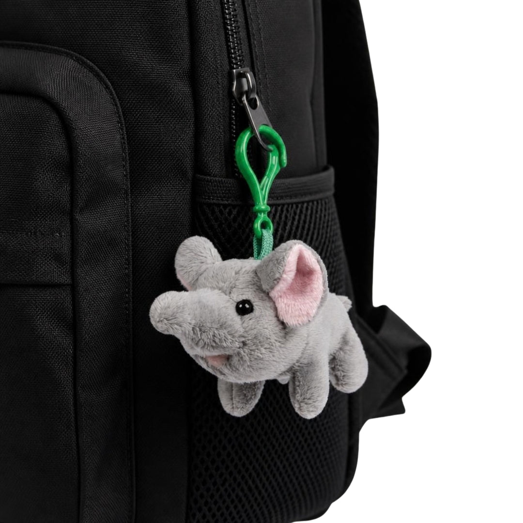 Elephant Plush Keychain