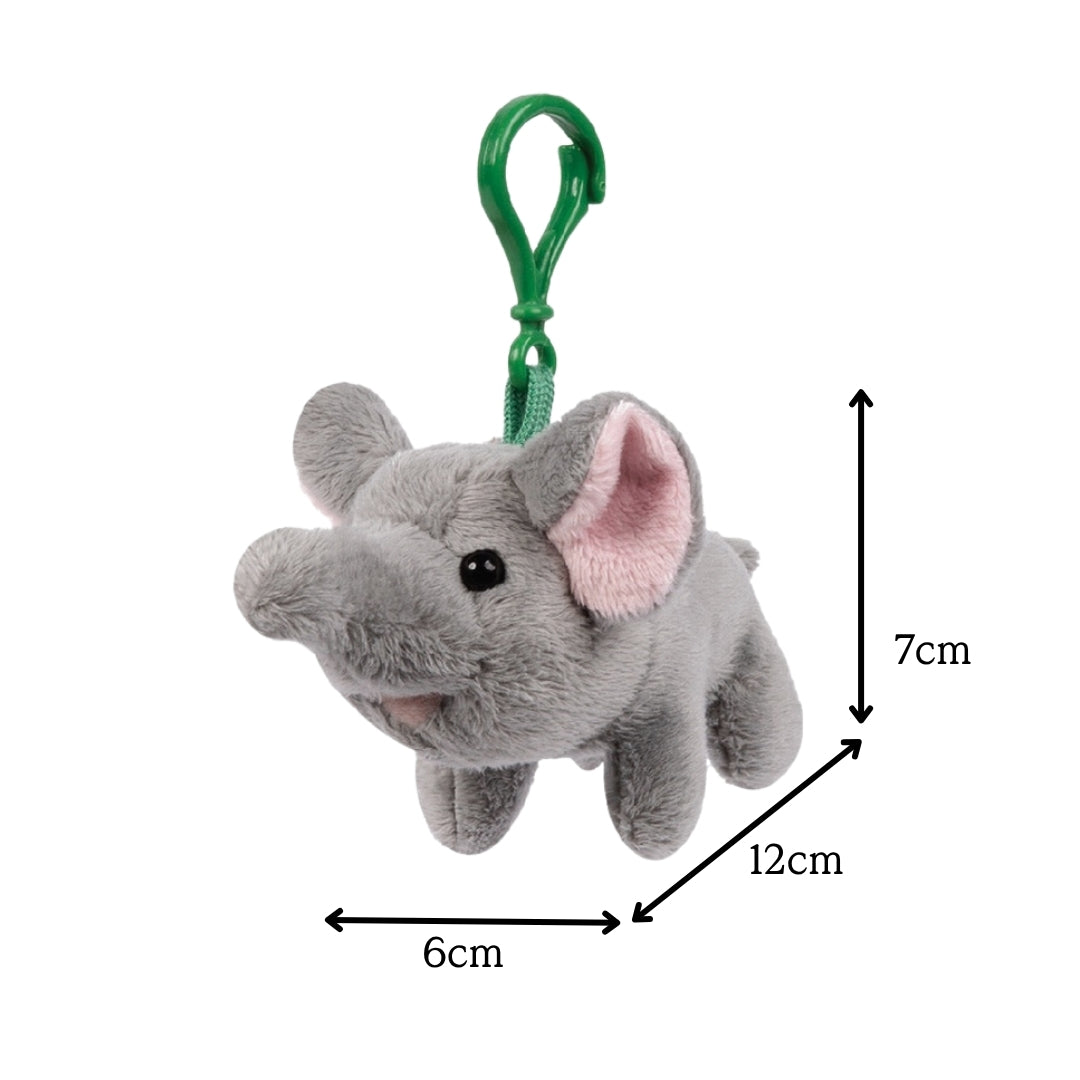 Elephant Plush Keychain