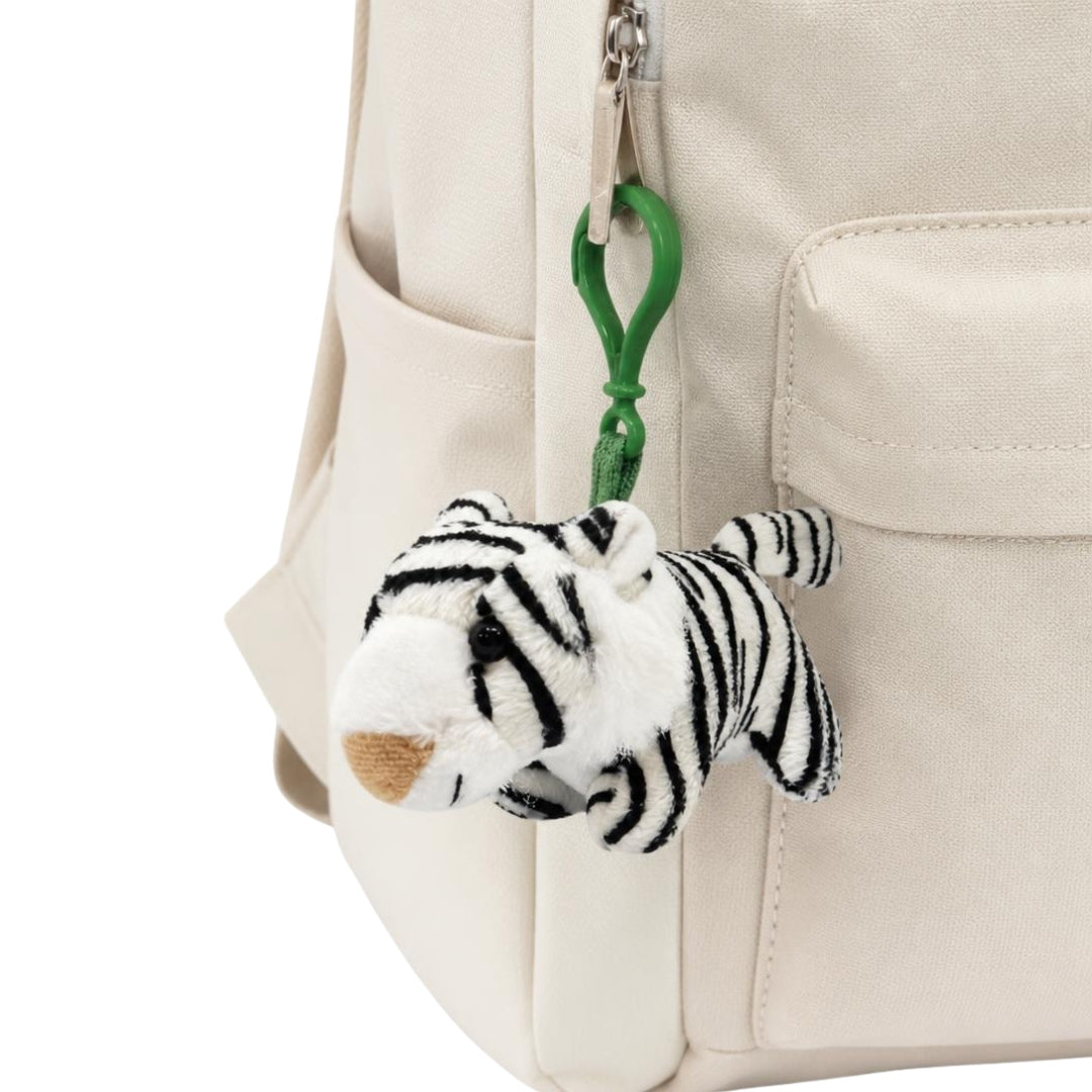 White Tiger Plush Keychain