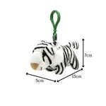 White Tiger Plush Keychain
