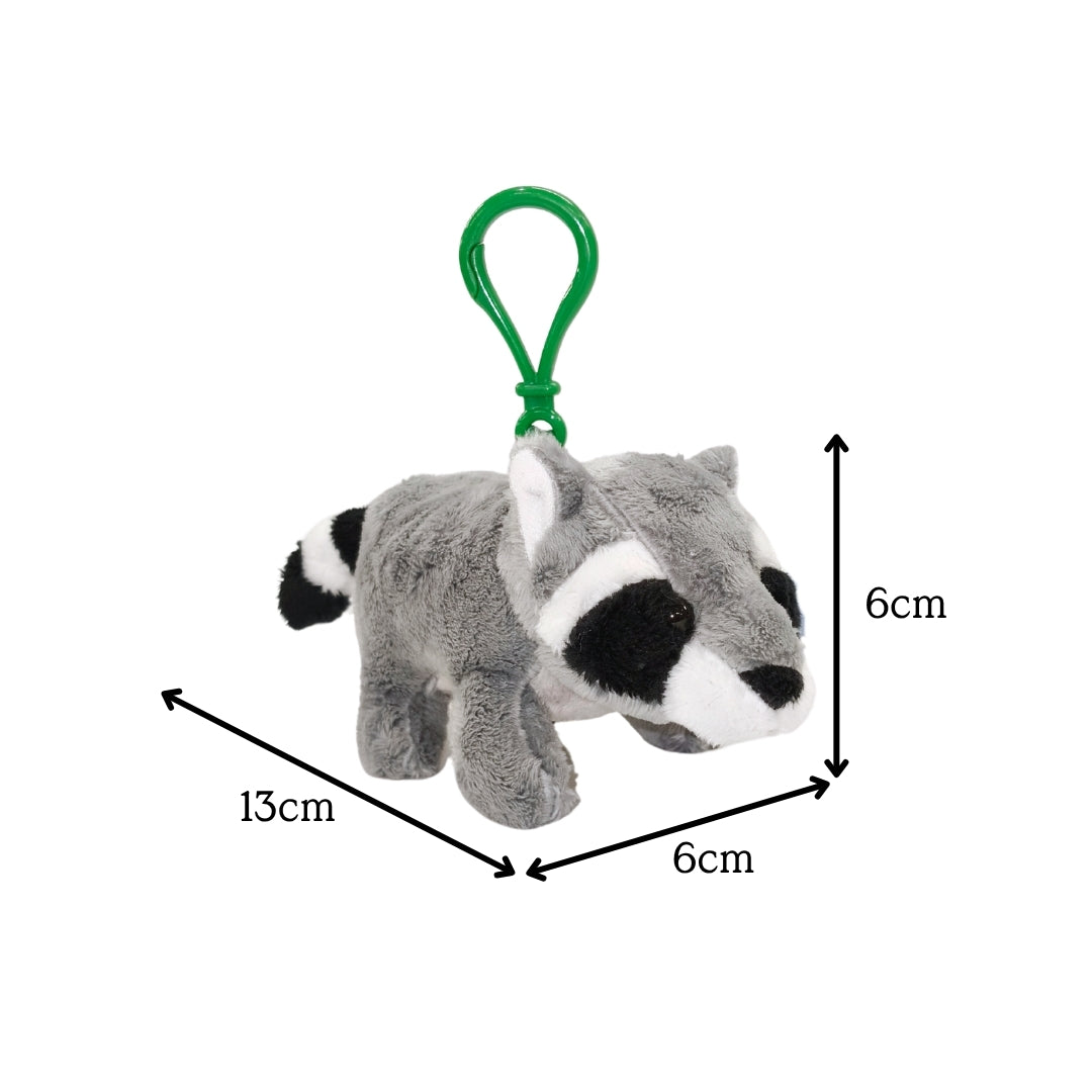 Raccoon Plush Keychain