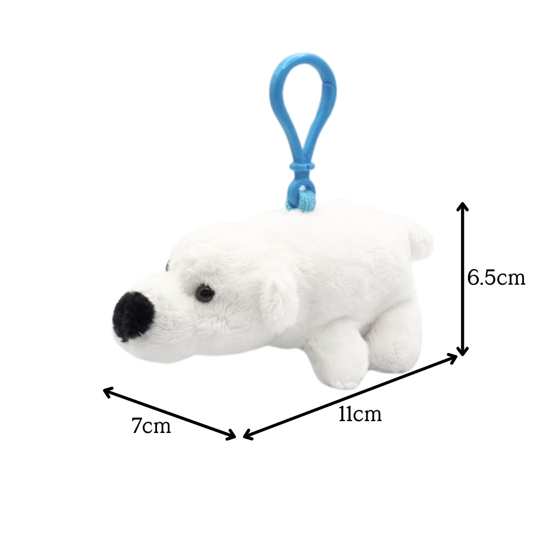 Polar Bear Inuka Plush Keychain