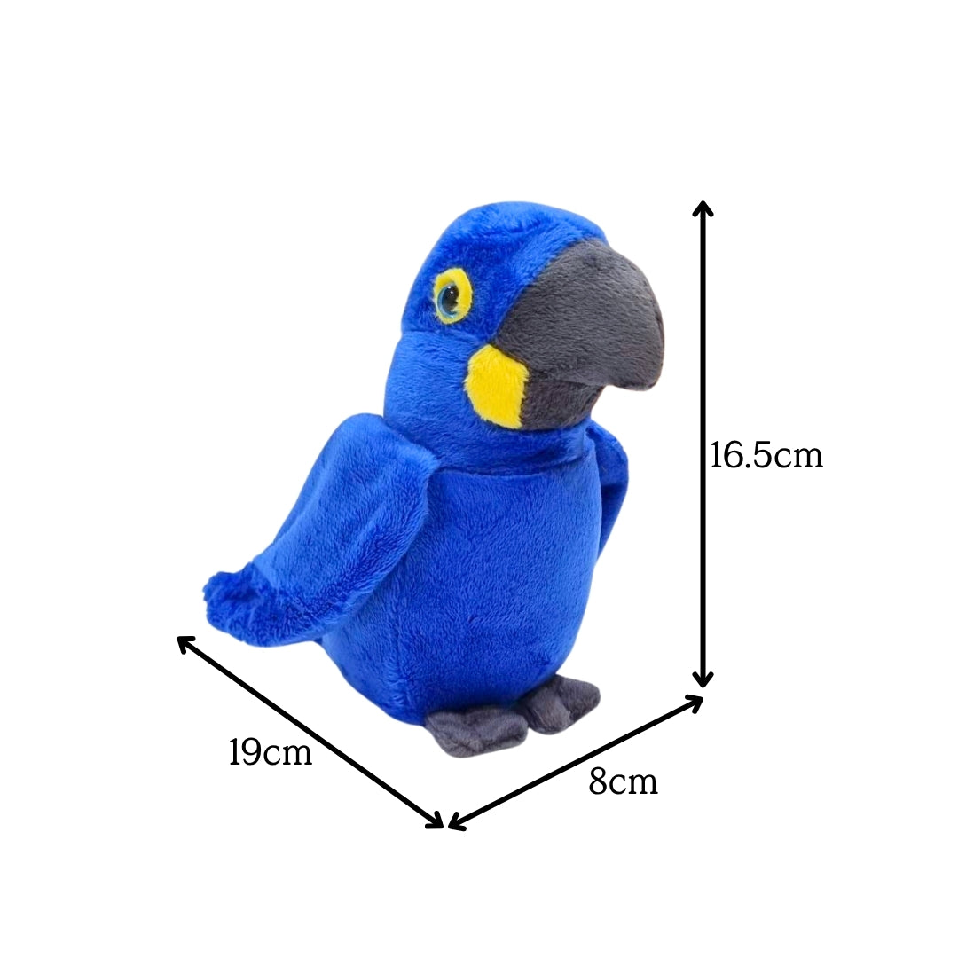 Hyacinth Macaw Beanie Plush 8"