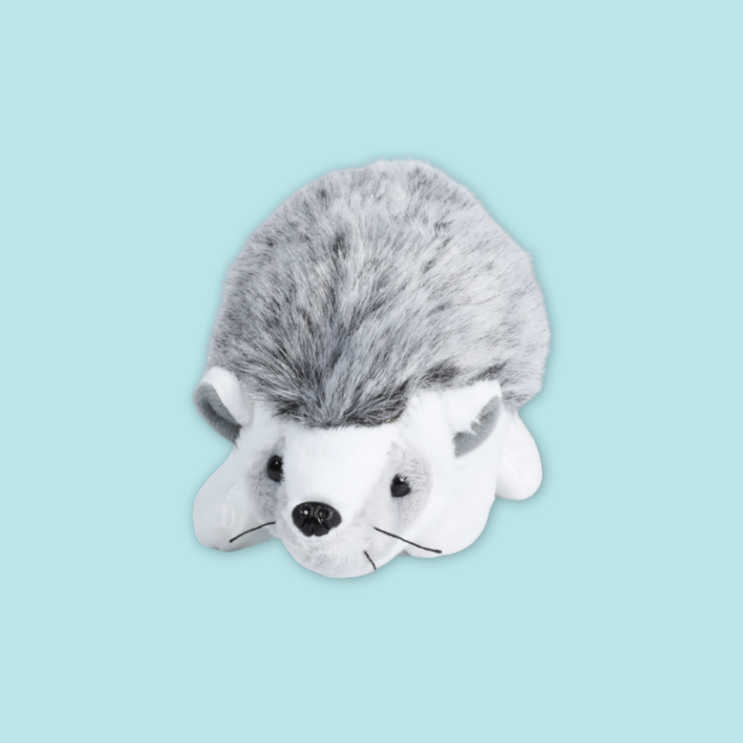 White Hedgehogs Beanie Plush