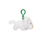 White Lion Plush Keychain