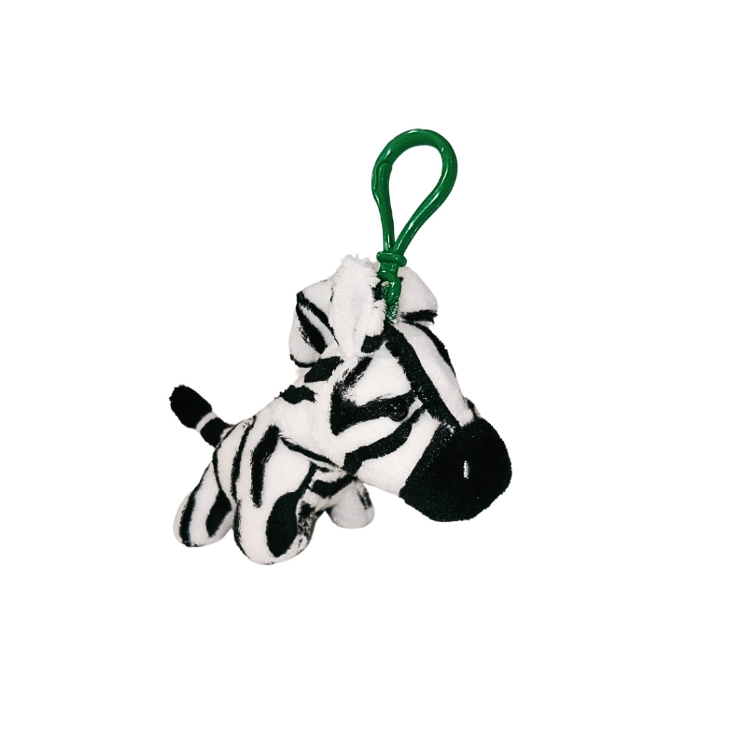 Zebra Plush Keychain