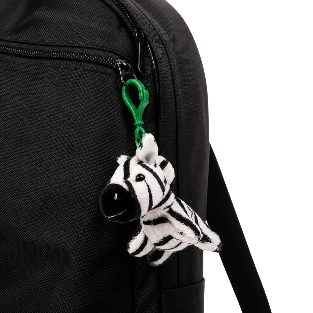 Zebra Plush Keychain