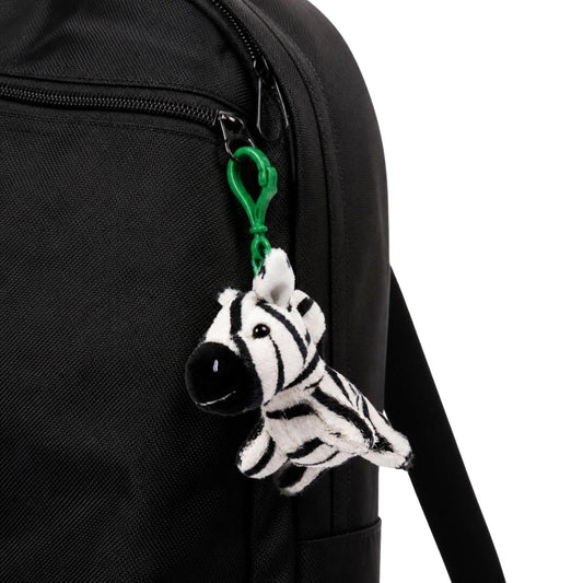 Zebra Plush Keychain