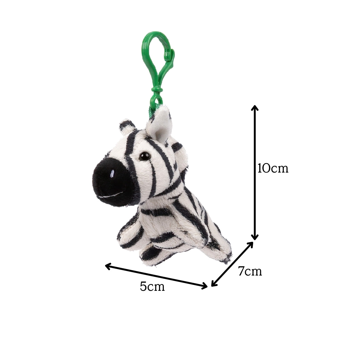 Zebra Plush Keychain