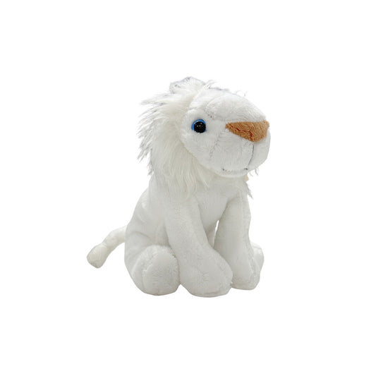 White Lion Beanie Plush