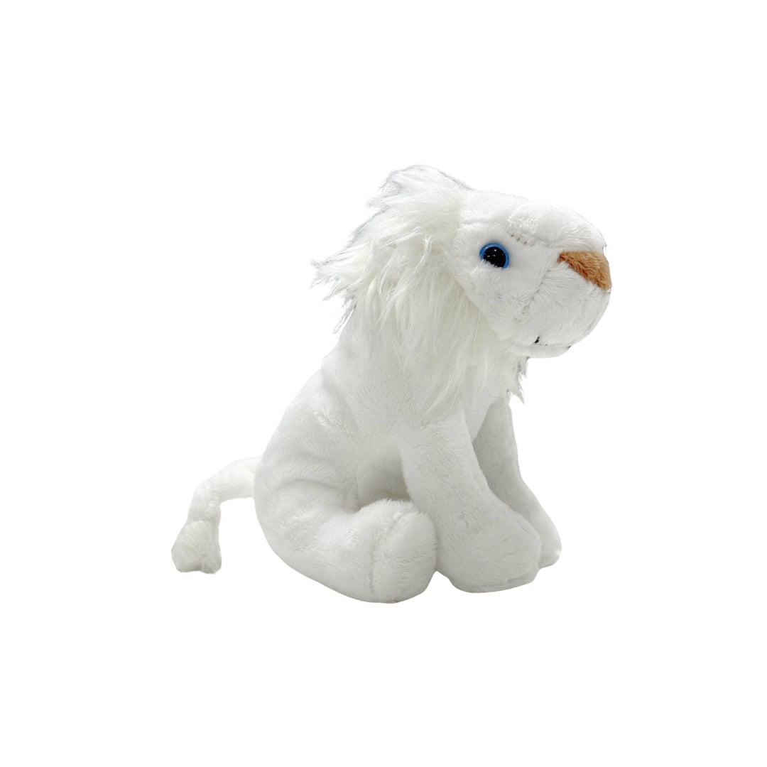 White Lion Beanie Plush