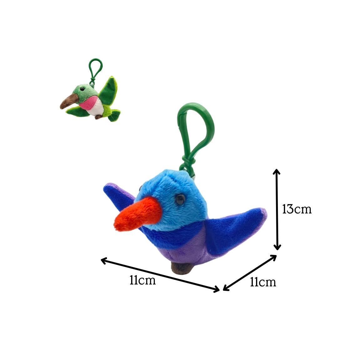 Hummingbird Plush Keychain