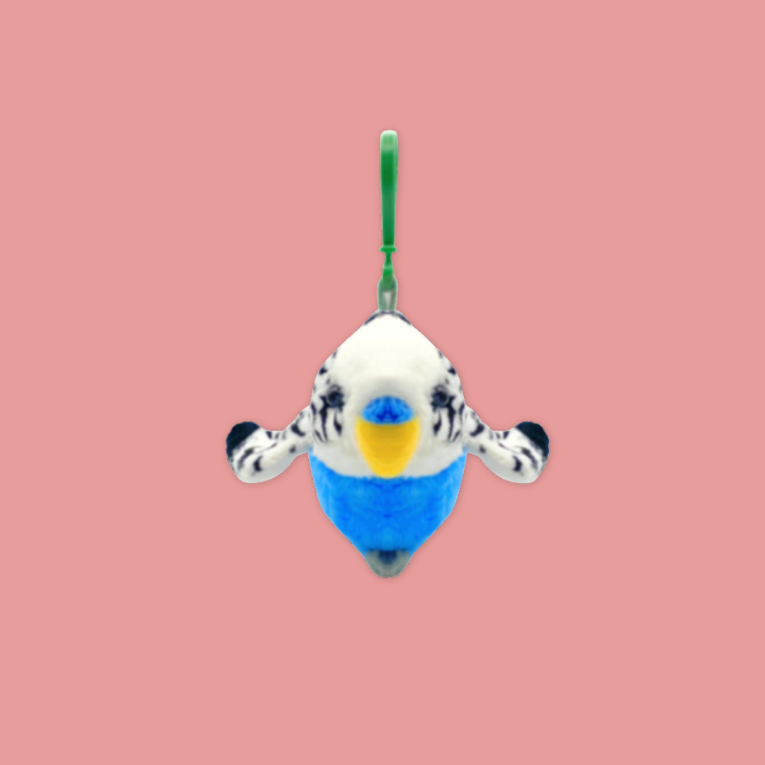 Budgie Plush Keychain