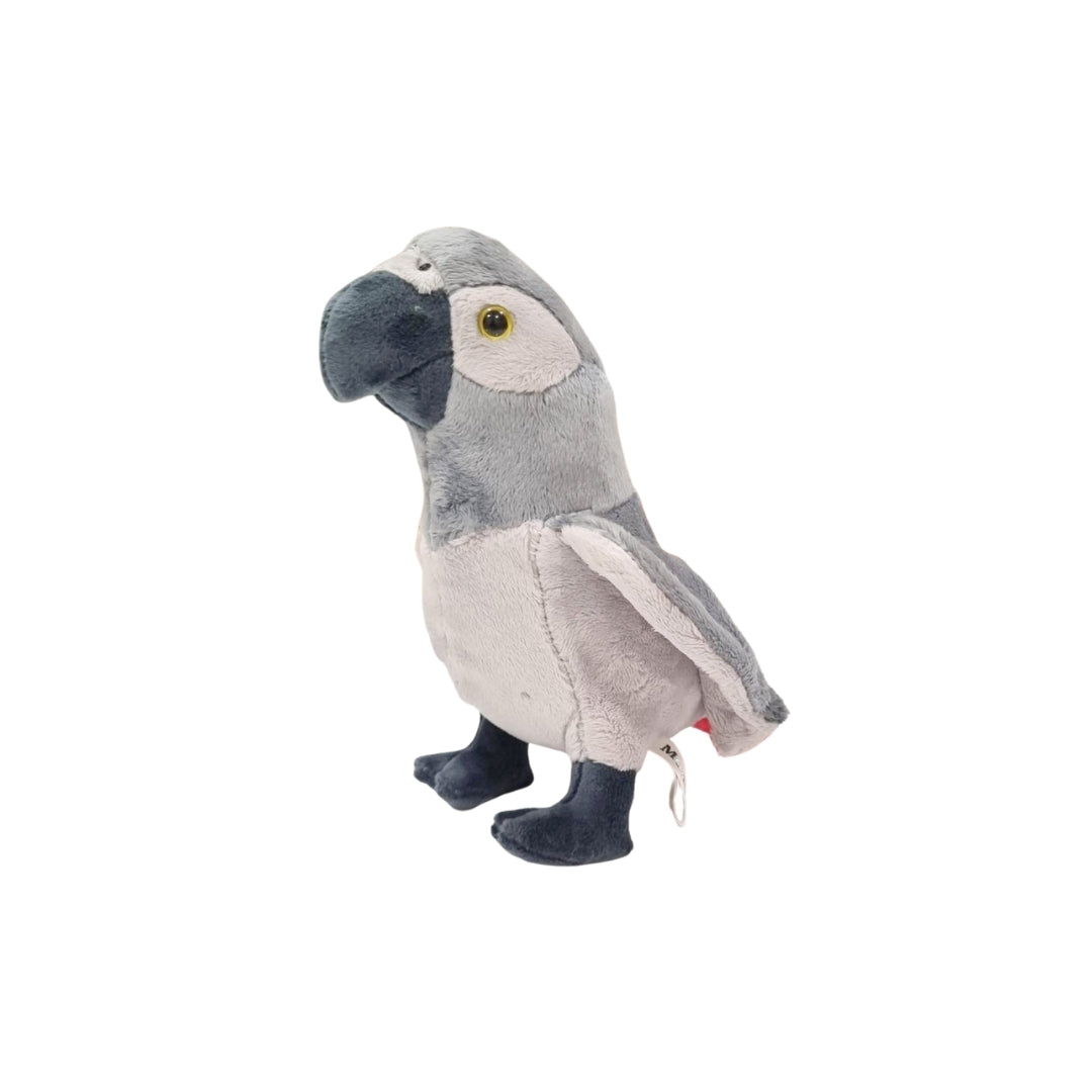 Grey Parrot Beanie Plush 8"