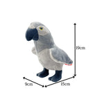 Grey Parrot Beanie Plush 8"