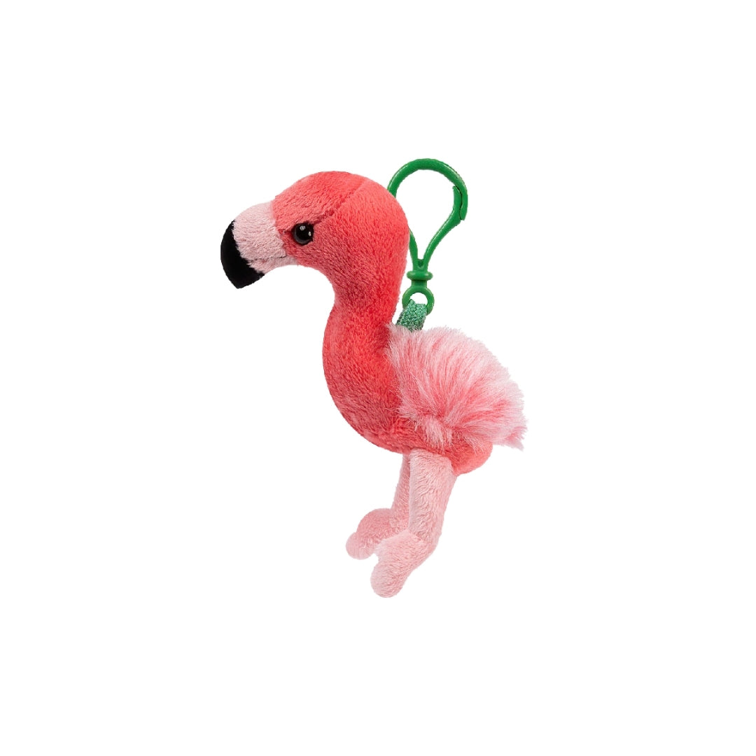 Flamingo Plush Keychain