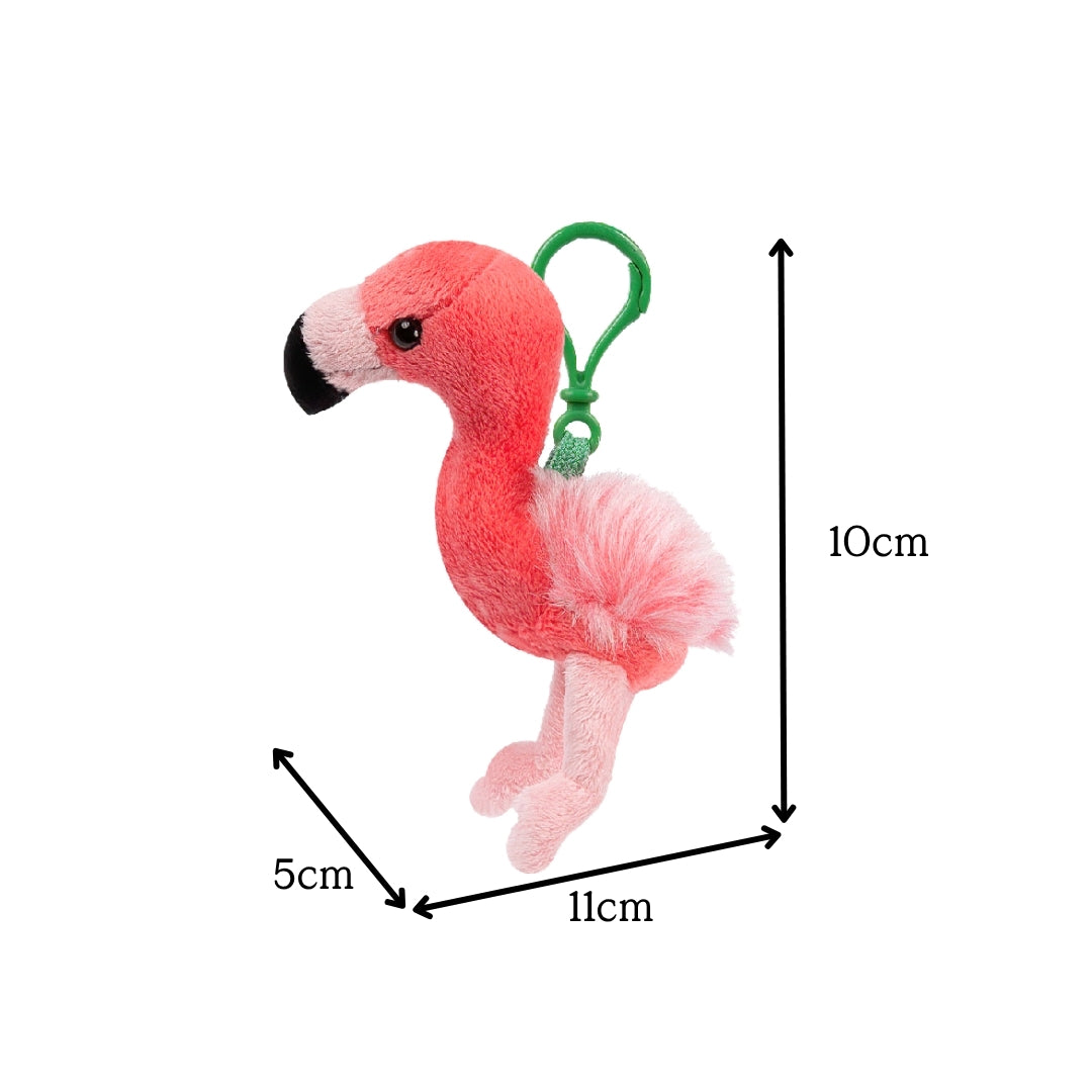 Flamingo Plush Keychain