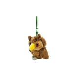 Brown Owl Plush Keychain