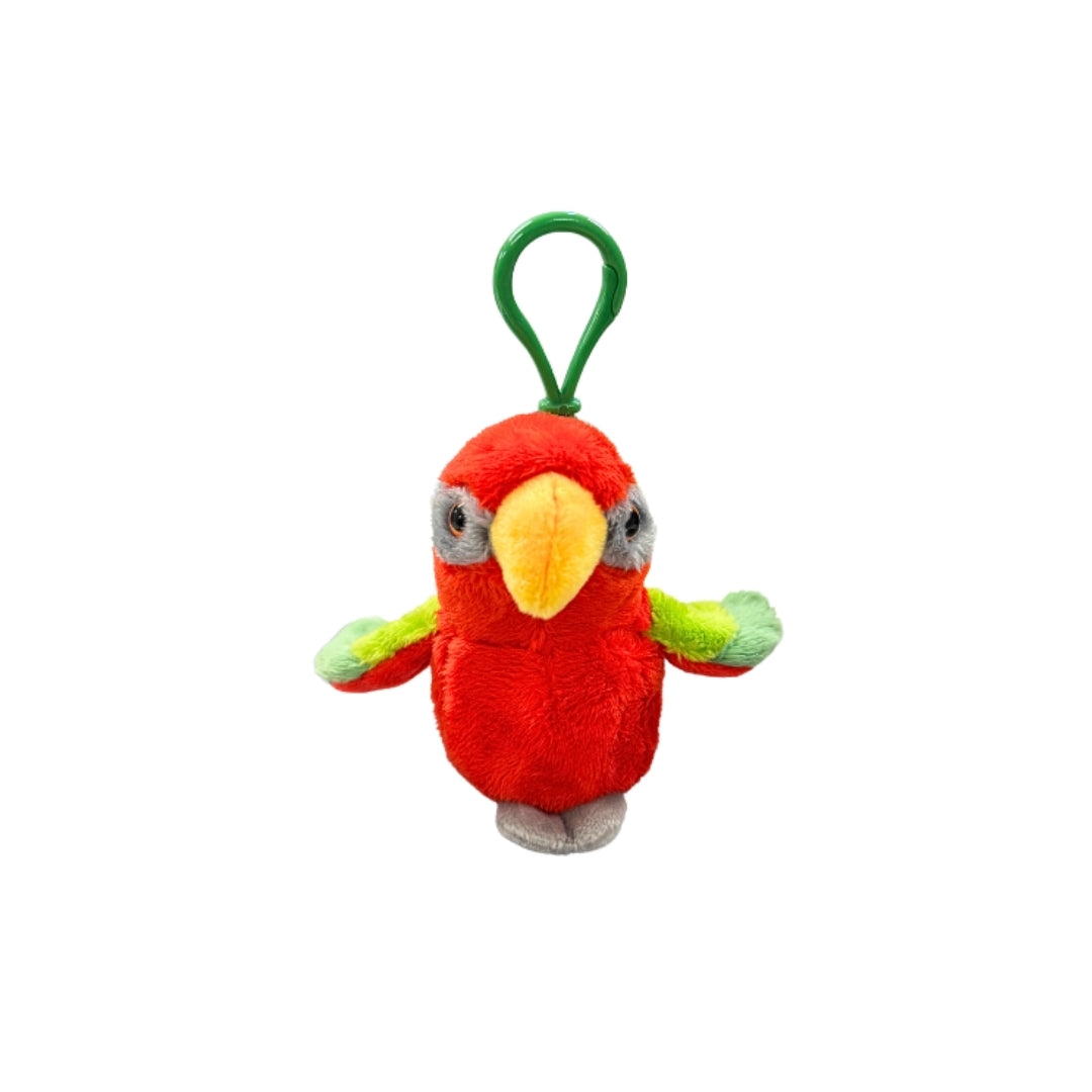 Red Lory Plush Keychain