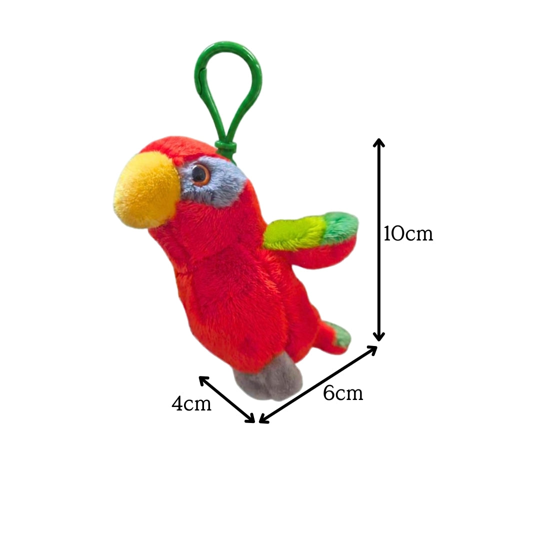 Red Lory Plush Keychain